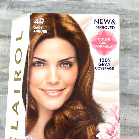 NWT Clairol Nice ‘n Easy 4R Dark Auburn Permanent Hair Color Gray Coverage Box - Picture 3 of 10